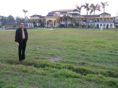 Istana Maimoon, Kesultanan Deli, di Medan. Sumatra utara.